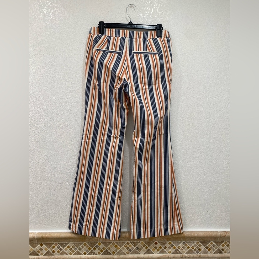 Anthropologie stripped flare pants size 4 - Picture 5 of 8